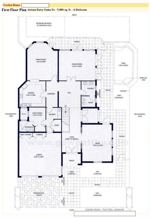 first floor plan Atrium_Entry 02